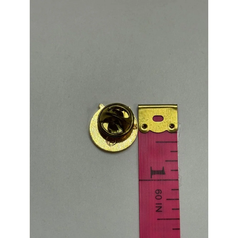 Gold Tone Eagle Golf Ball Enamel Lapel Pin Hat Tie Tack Logo